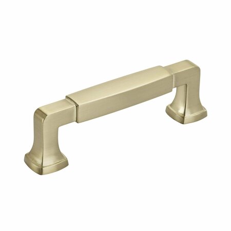 AMEROCK Stature 3-3/4 in 96 mm Center-to-Center Golden Champagne Cabinet Pull BP36887BBZ